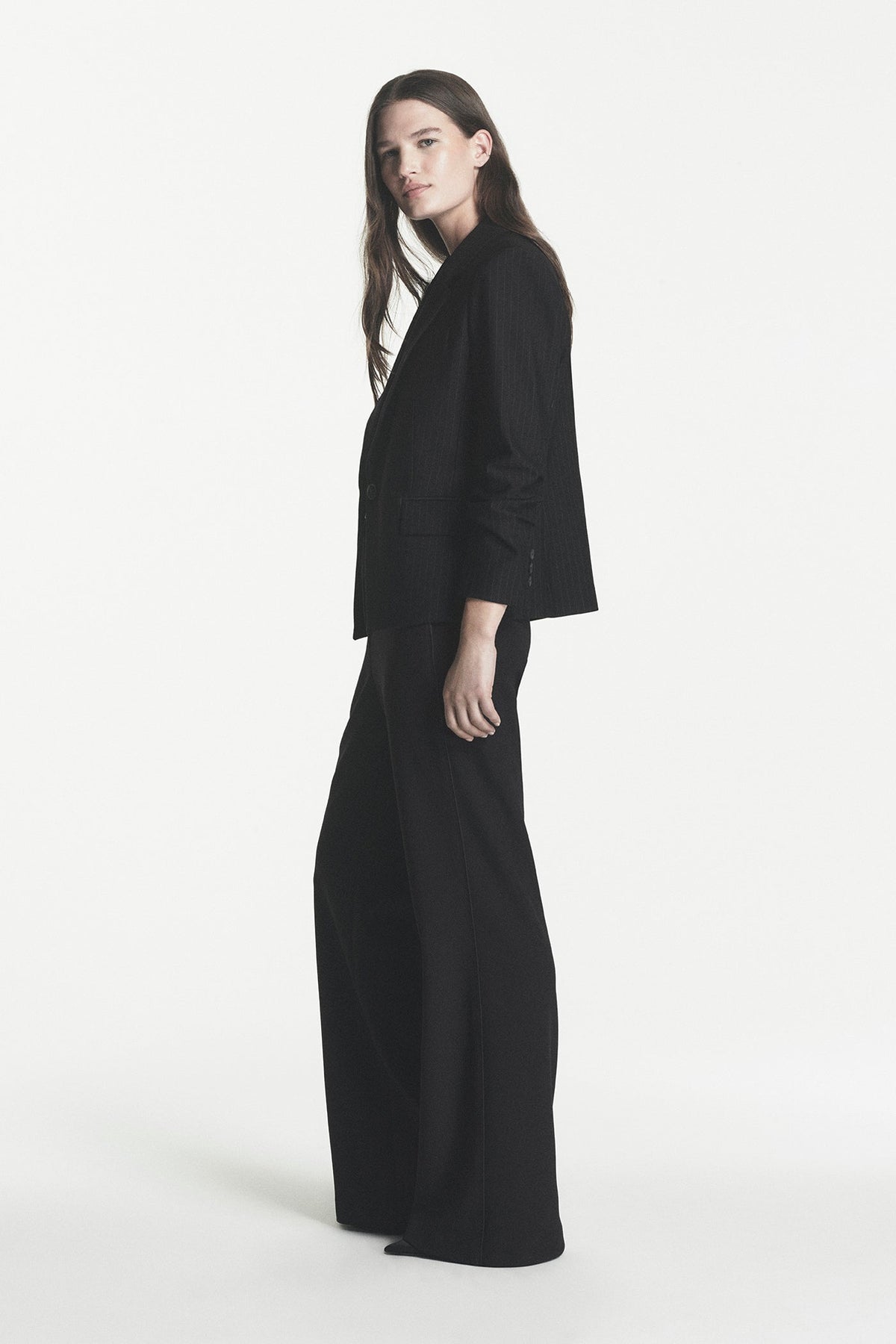Black DKNY FRONT BUTTON BLAZER
