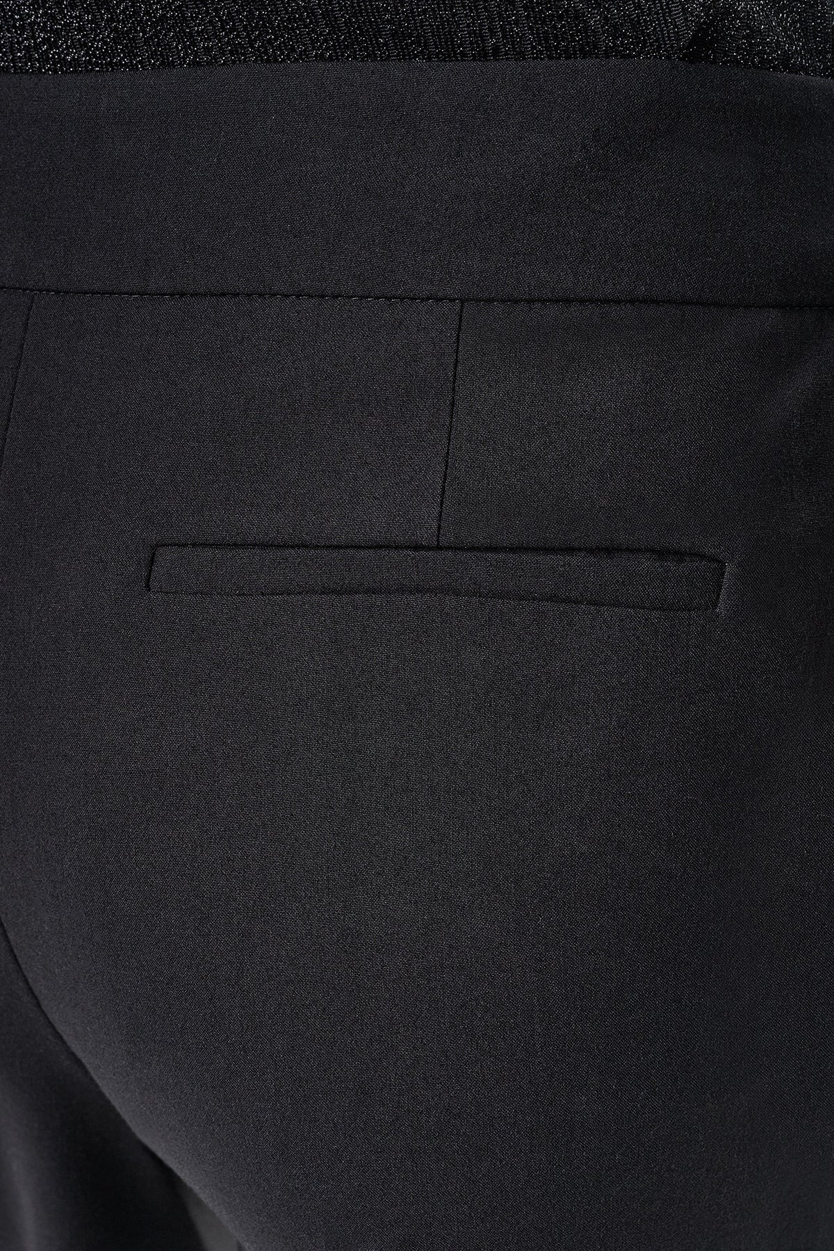 Black DKNY BELTED WIDE LEG TROUSER