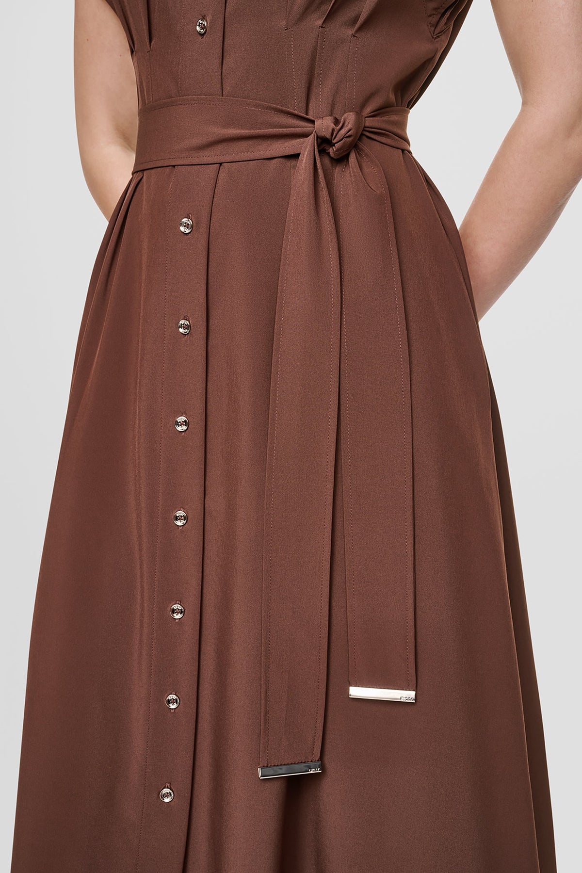 Java DKNY CAP SLEEVE MIDI SHIRT DRESS