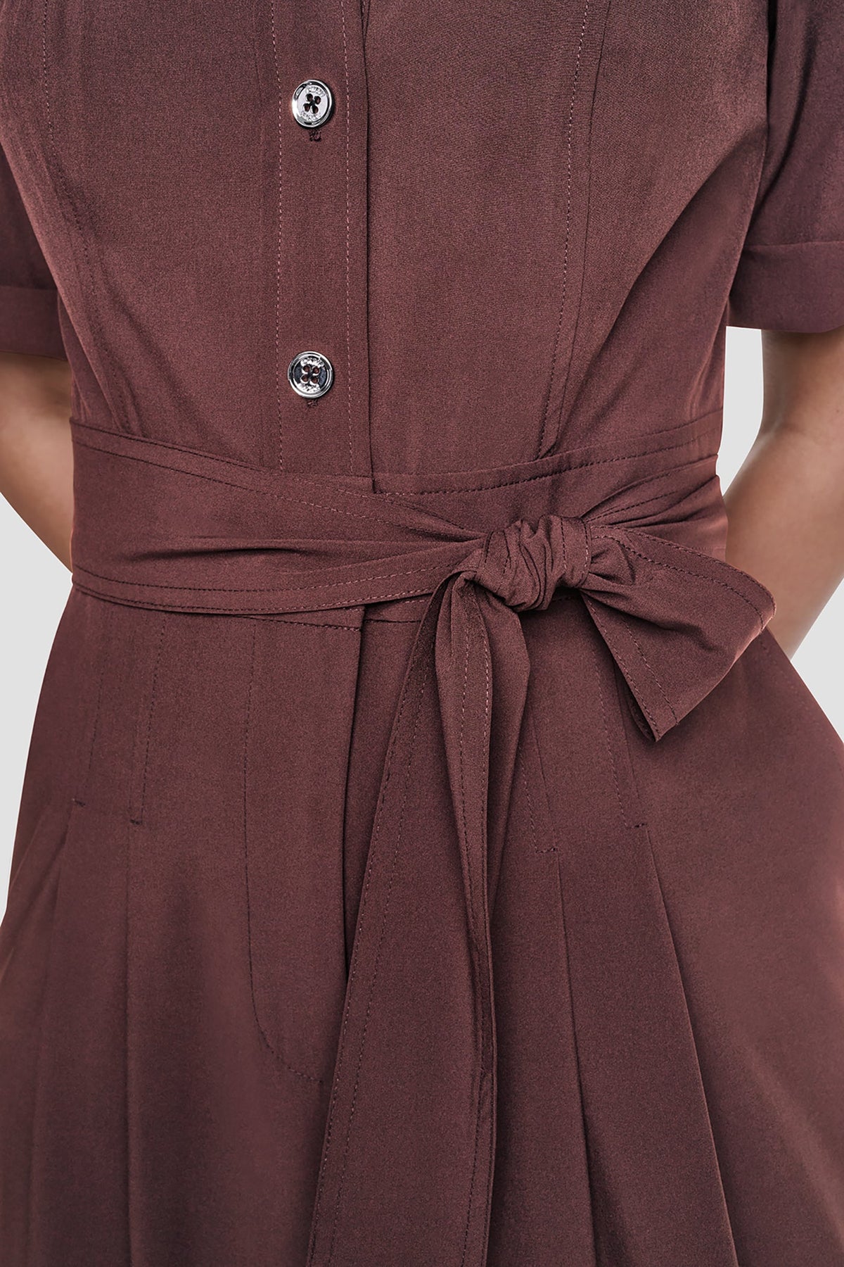 Java DKNY SHORT SLEEVE WIDE-LEG JUMPSUIT
