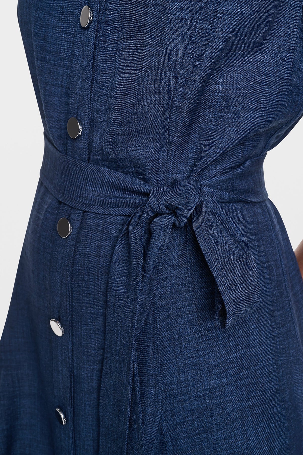 Indigo DKNY MIDI A-LINE SHIRT DRESS