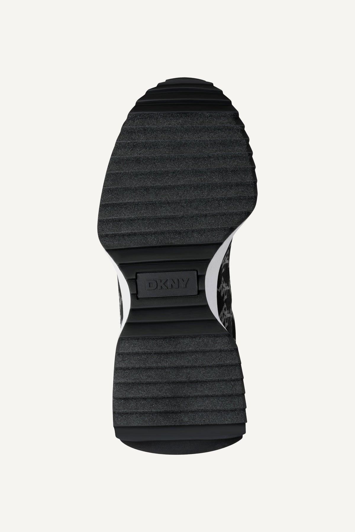 Black/nickel DKNY NAPLES LACE-UP TRAINER SNEAKER