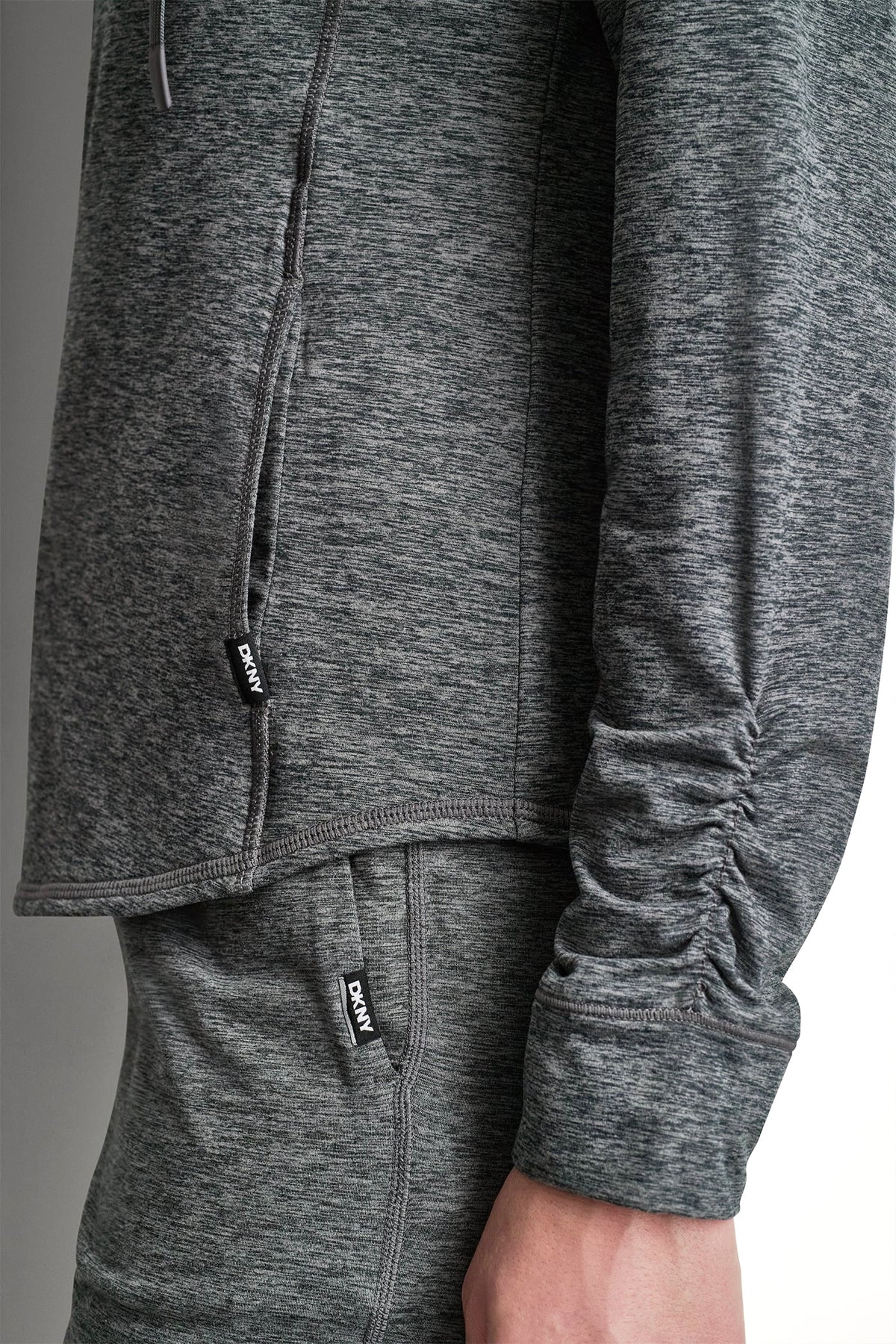Claret Spacedye DKNY SPACEDYE FULL ZIP HOODIE