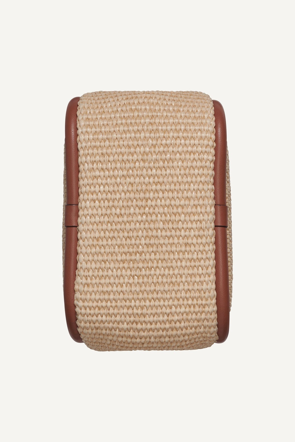 Natural/Saddle DKNY CAPRI WOVEN HOBO CROSSBODY BAG