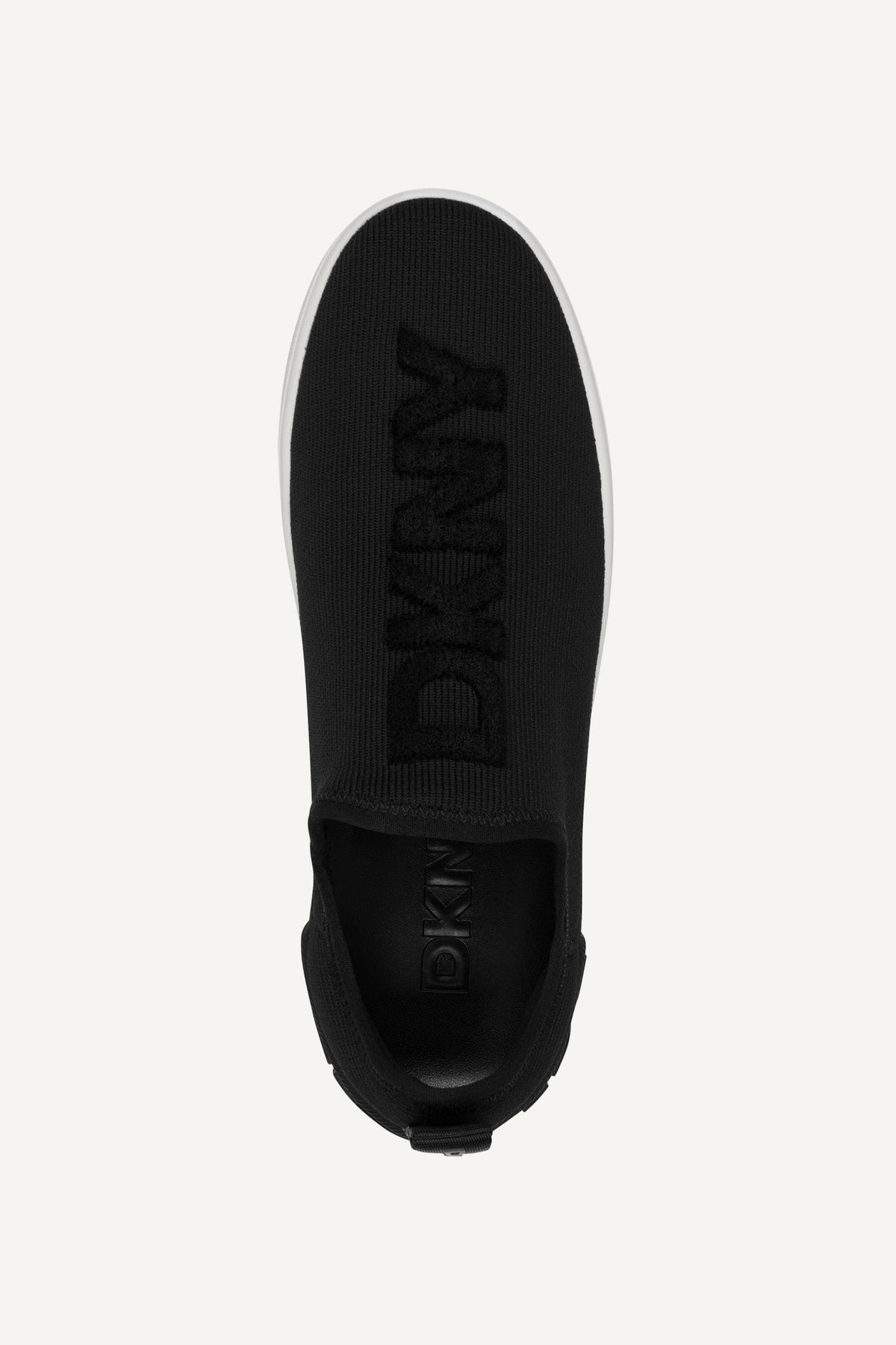 BLACK DKNY MAIZE SLIP ON SNEAKER