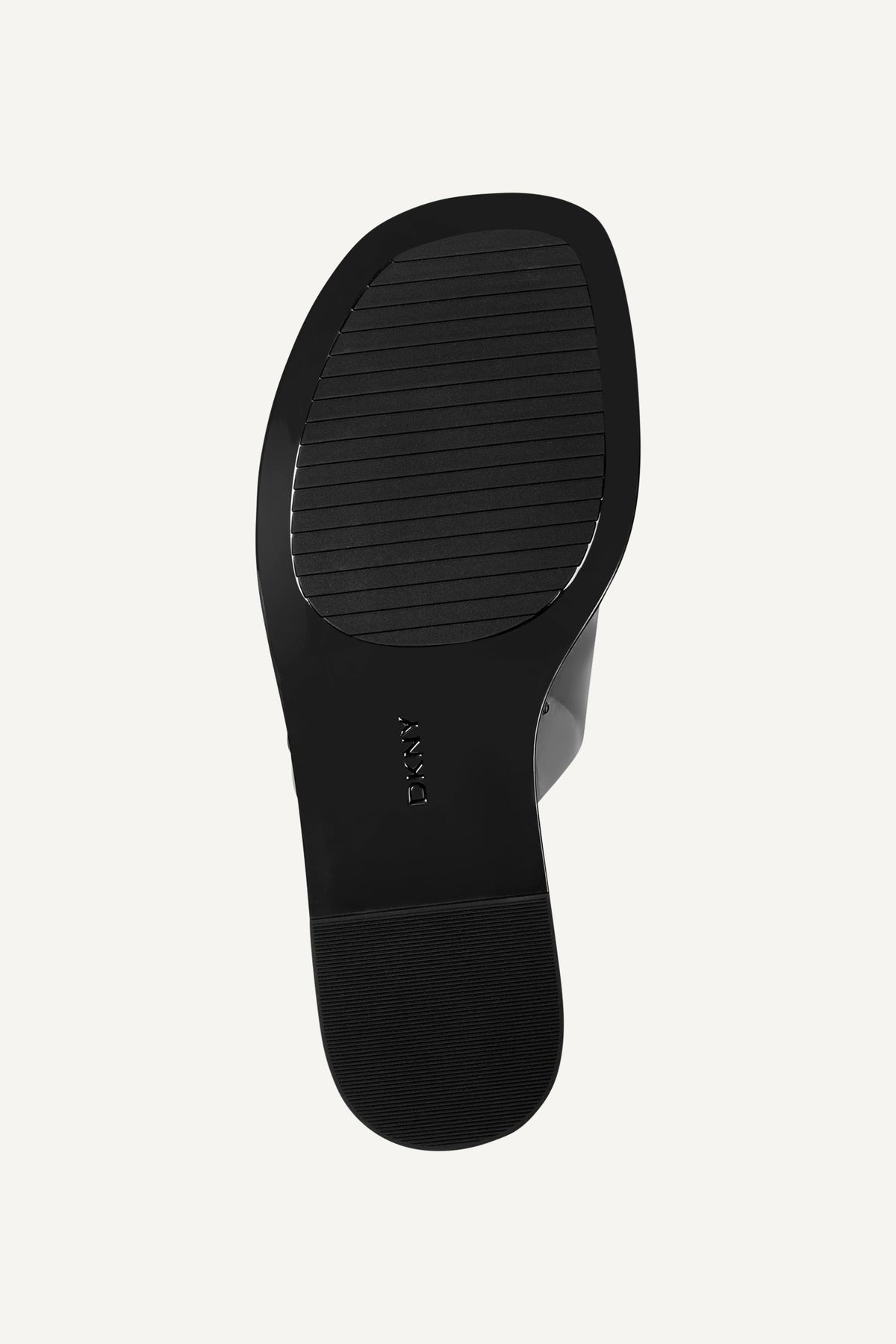 Black DKNY CATALINE FLAT SLIDE SANDAL