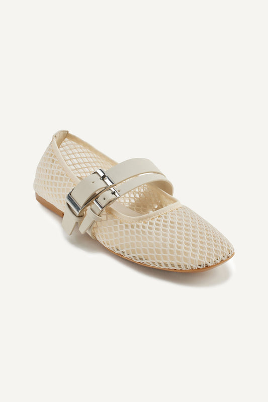 Black DKNY DADE MESH MARY JANE FLAT