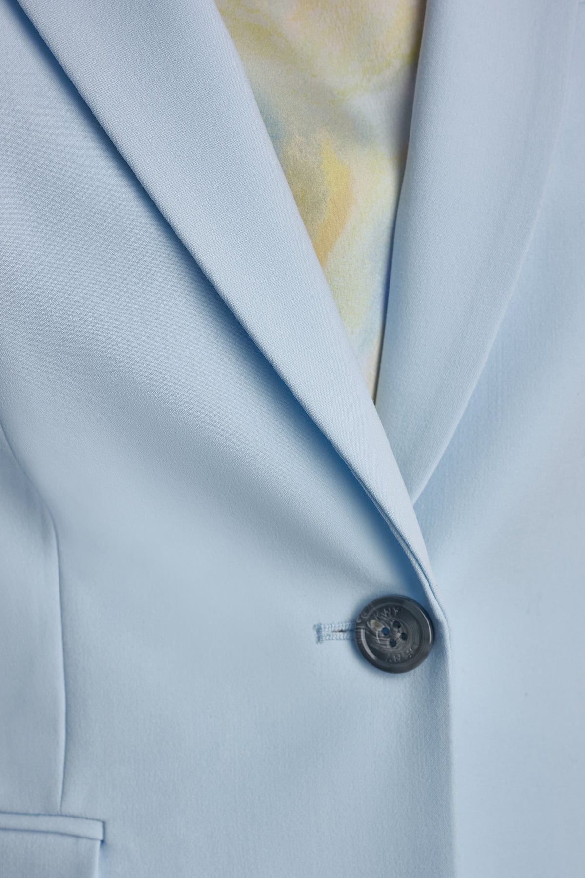 Light Blue DKNY SINGLE BUTTON FRONT BLAZER