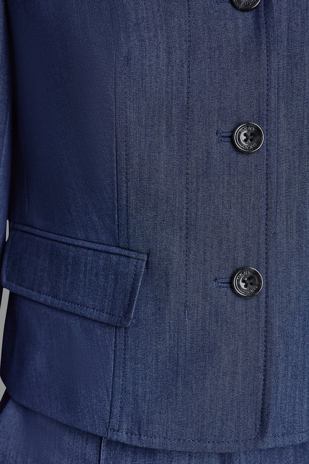 Dark Navy DKNY CROPPED BLAZER