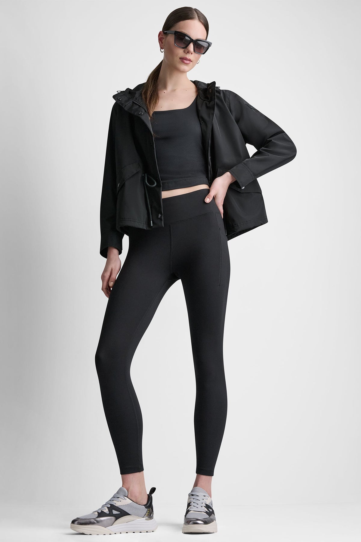 Pebble DKNY HIGH-LOW CROPPED JACKET