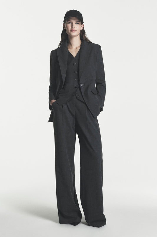Asphalt Combo DKNY ONE BUTTON BLAZER
