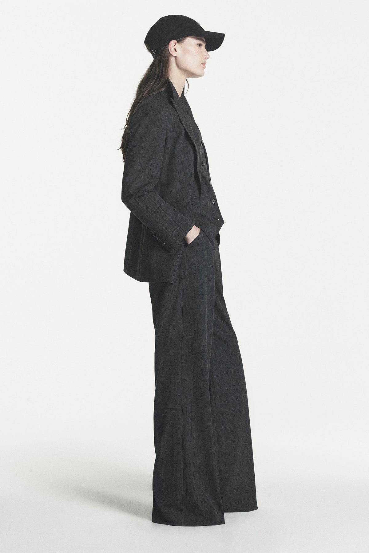 Asphalt Combo DKNY ONE BUTTON BLAZER