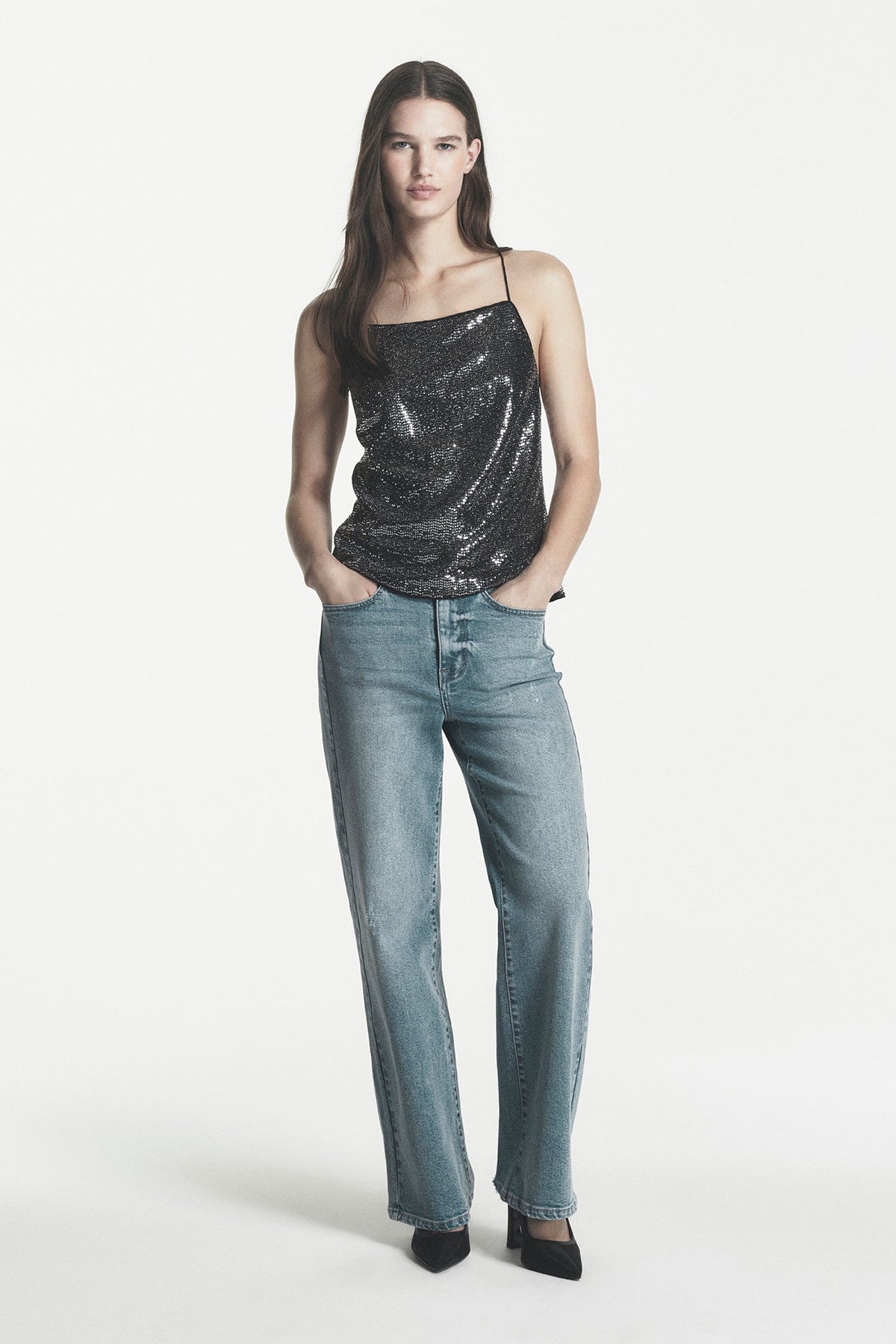 Upper West DKNY MID-RISE LOOSE STRAIGHT LEG JEAN