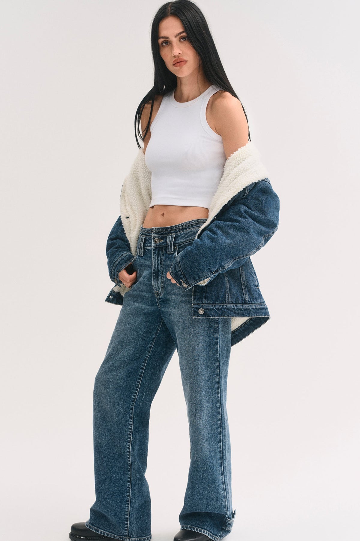 Upper West DKNY MID-RISE LOOSE STRAIGHT LEG JEAN