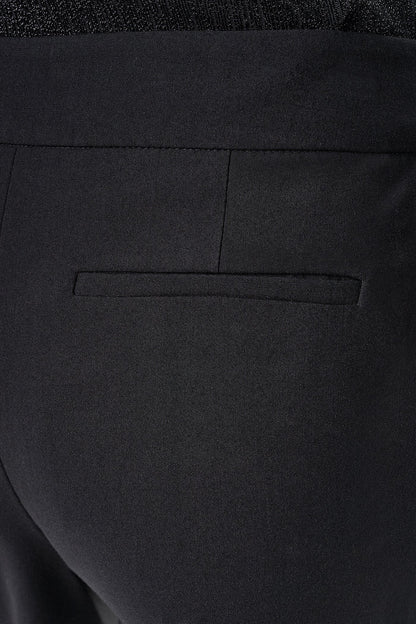 Black DKNY BELTED WIDE LEG TROUSER