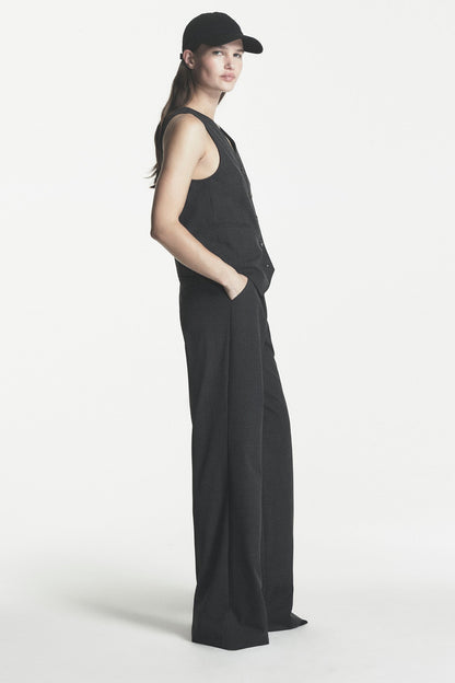 Asphalt Combo DKNY BUTTON FRONT VEST