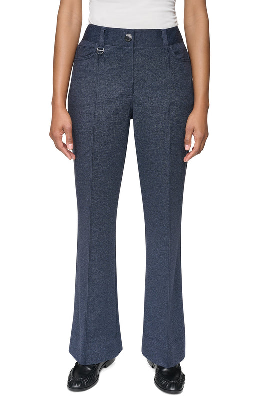 Denim DKNY WIDE-LEG FAUX DENIM PANT