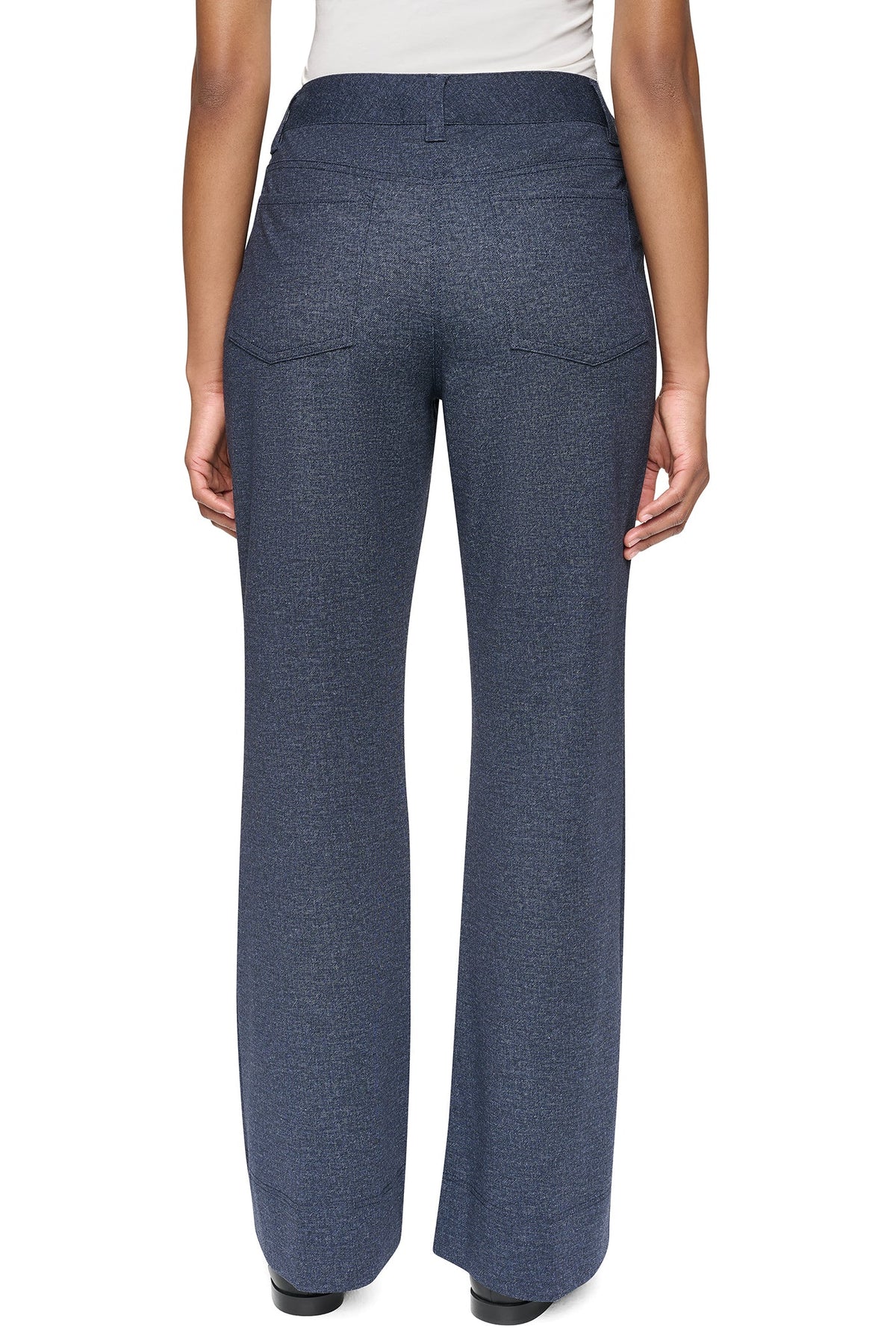 Denim DKNY WIDE-LEG FAUX DENIM PANT