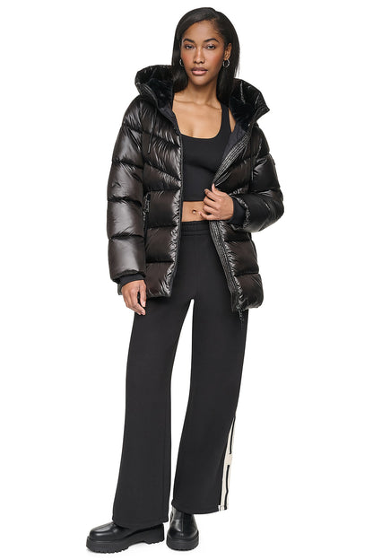 Bitter DKNY PEARALIZED HOODED PUFFER