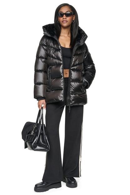 Bitter DKNY PEARALIZED HOODED PUFFER