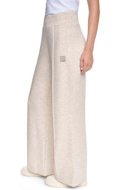 Cortado Heather DKNY HIGH-RISE PINTUCKED WIDE-LEG PANT