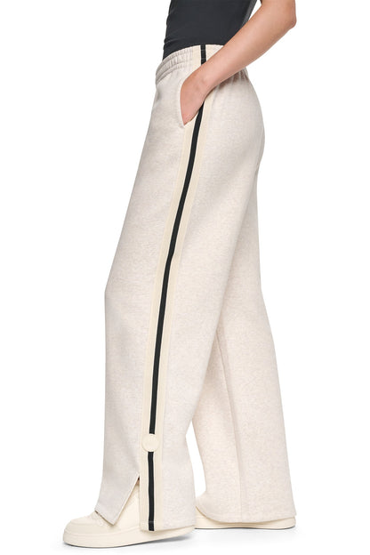 Cortado Heather DKNY HIGH-RISE STRAIGHT LEG TRACK PANT