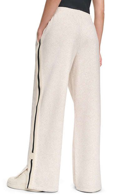 Cortado Heather DKNY HIGH-RISE STRAIGHT LEG TRACK PANT