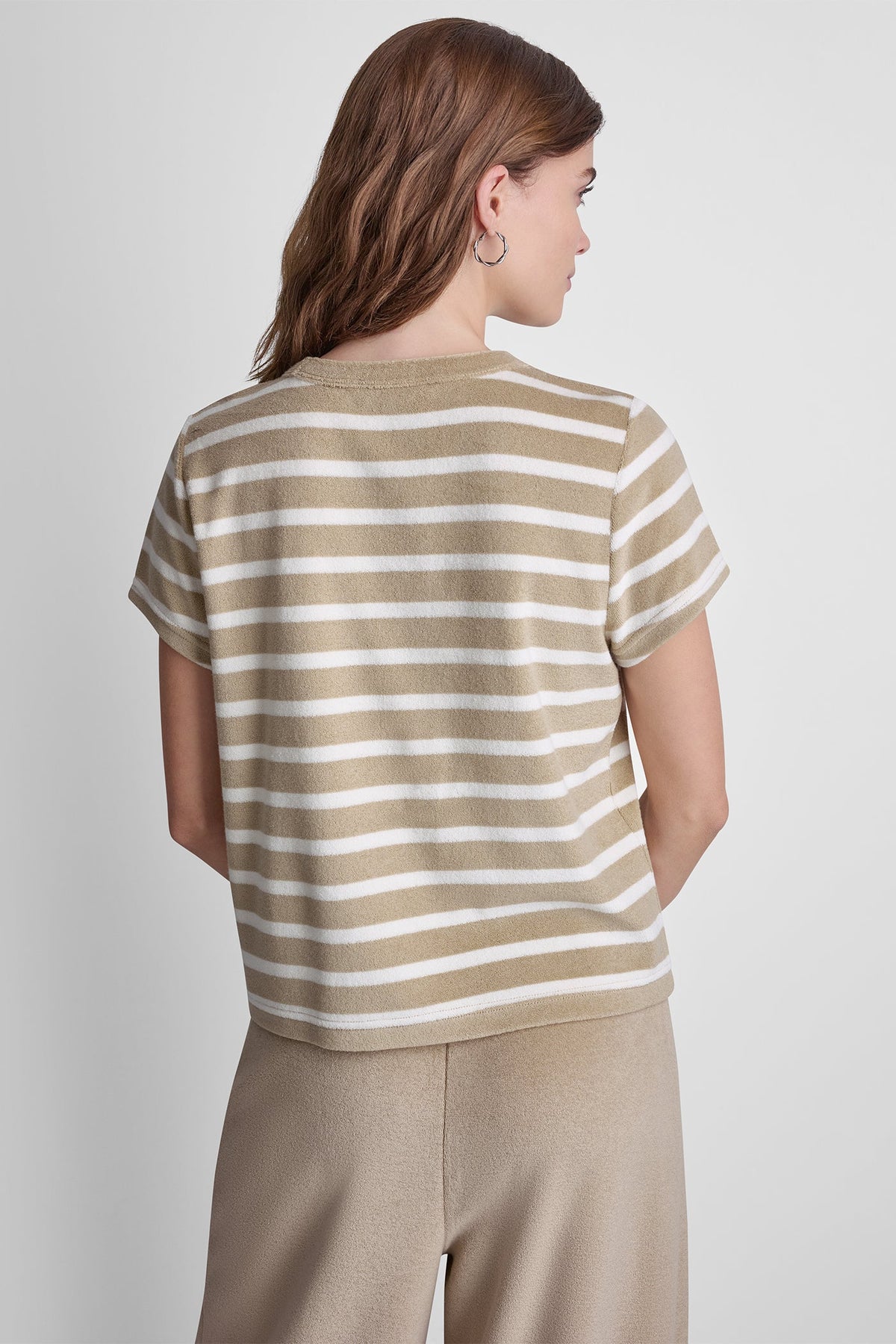 Punch DKNY TOWELLING TERRY CREW NECK TEE