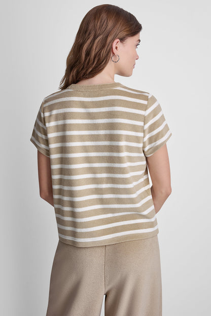 Punch DKNY TOWELLING TERRY CREW NECK TEE
