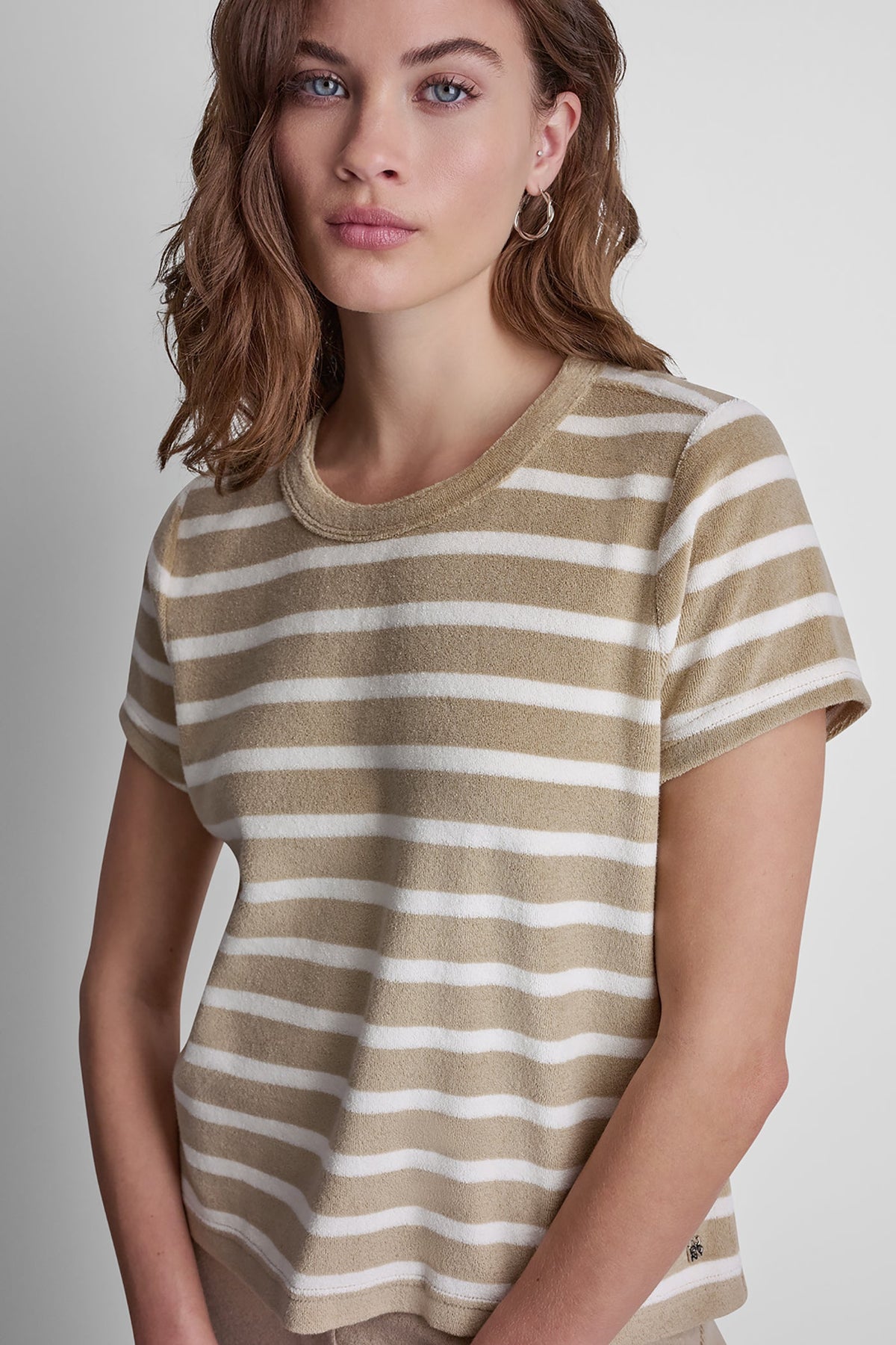 Punch DKNY TOWELLING TERRY CREW NECK TEE