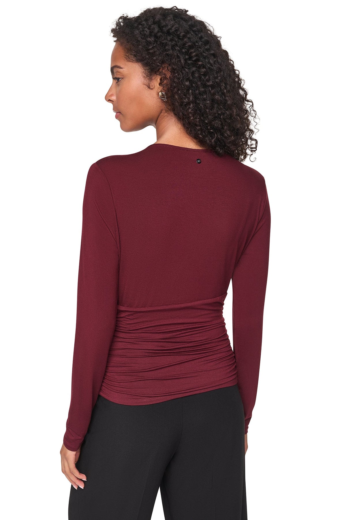Cabernet DKNY V-NECK BLOUSE