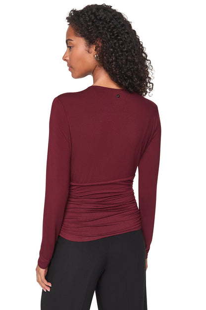 Cabernet DKNY V-NECK BLOUSE