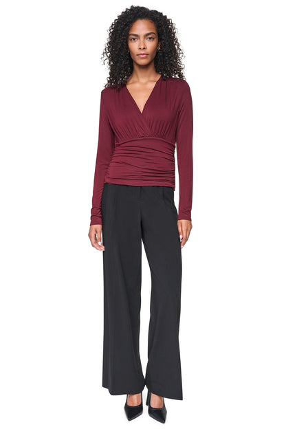 Cabernet DKNY V-NECK BLOUSE