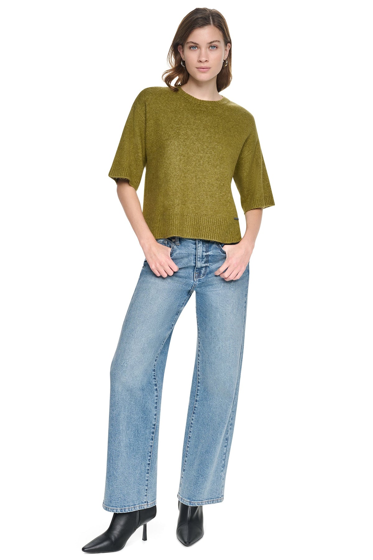 Crocodile DKNY RUGBY SHORT SLEEVE SWEATER