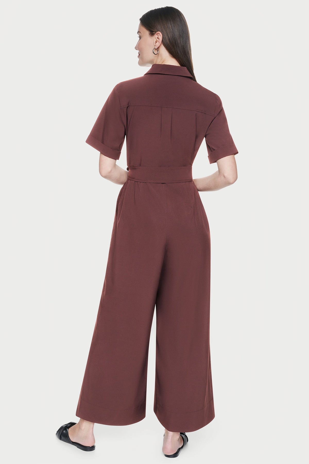 Java DKNY SHORT SLEEVE WIDE-LEG JUMPSUIT