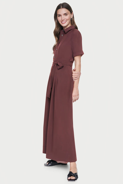 Java DKNY SHORT SLEEVE WIDE-LEG JUMPSUIT
