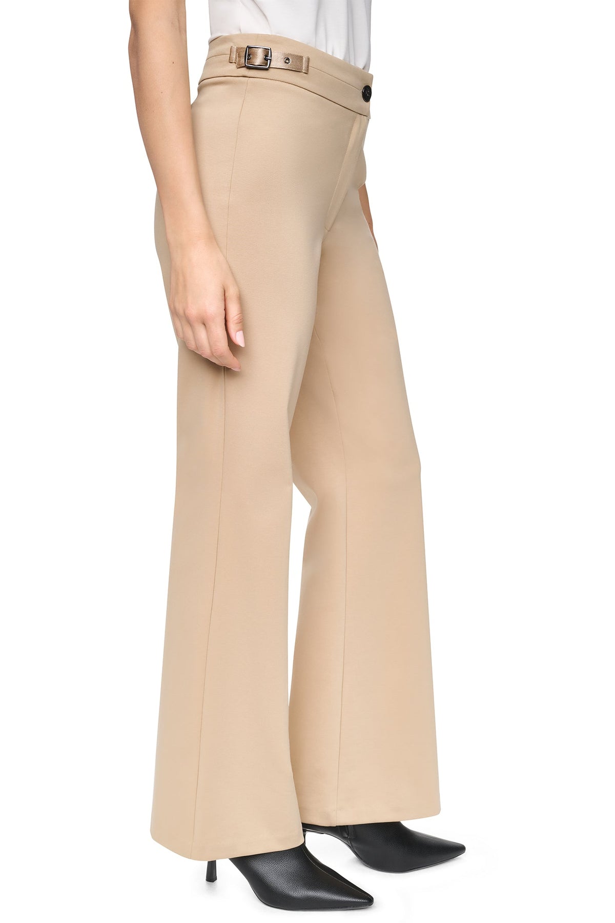Travertine DKNY MID-RISE SOHO FLARE PANT