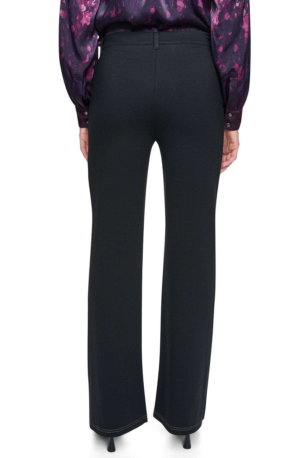 Black DKNY MIXED MEDIA PANT