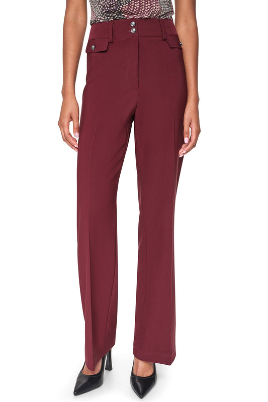 Cabernet DKNY HIGH-RISE WIDE LEG PANT
