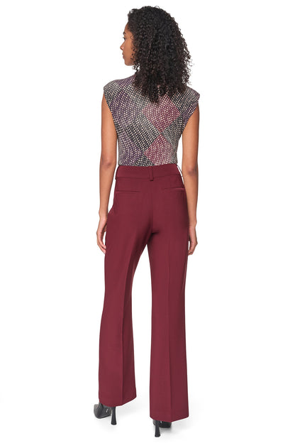 Cabernet DKNY HIGH-RISE WIDE LEG PANT
