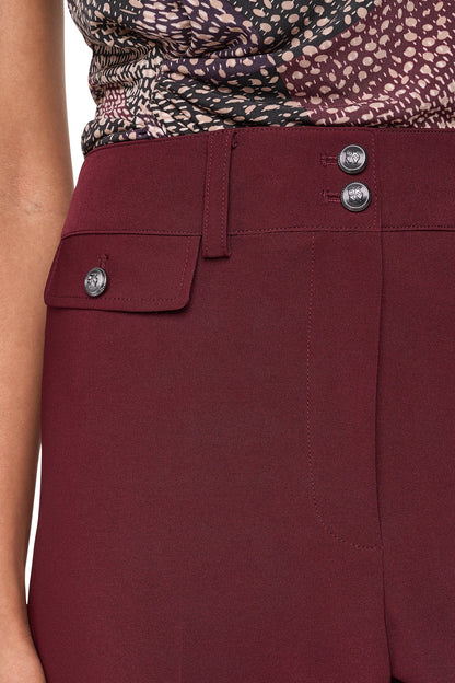 Cabernet DKNY HIGH-RISE WIDE LEG PANT