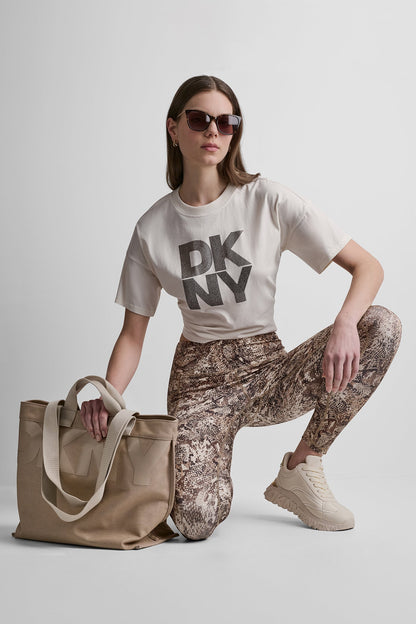 Serpent Chestnut DKNY HIGH-RISE 7/8 PRINTED LEGGING