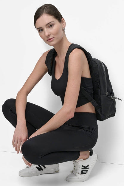Black DKNY MID-RISE 7/8-LENGTH LEGGING
