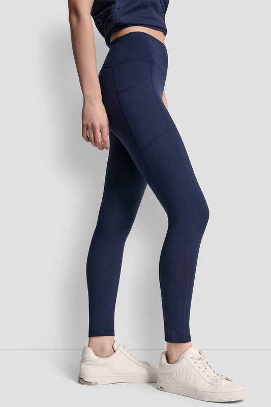 Peacoat DKNY HIGH-RISE LOGO 7/8 LENGTH LEGGING
