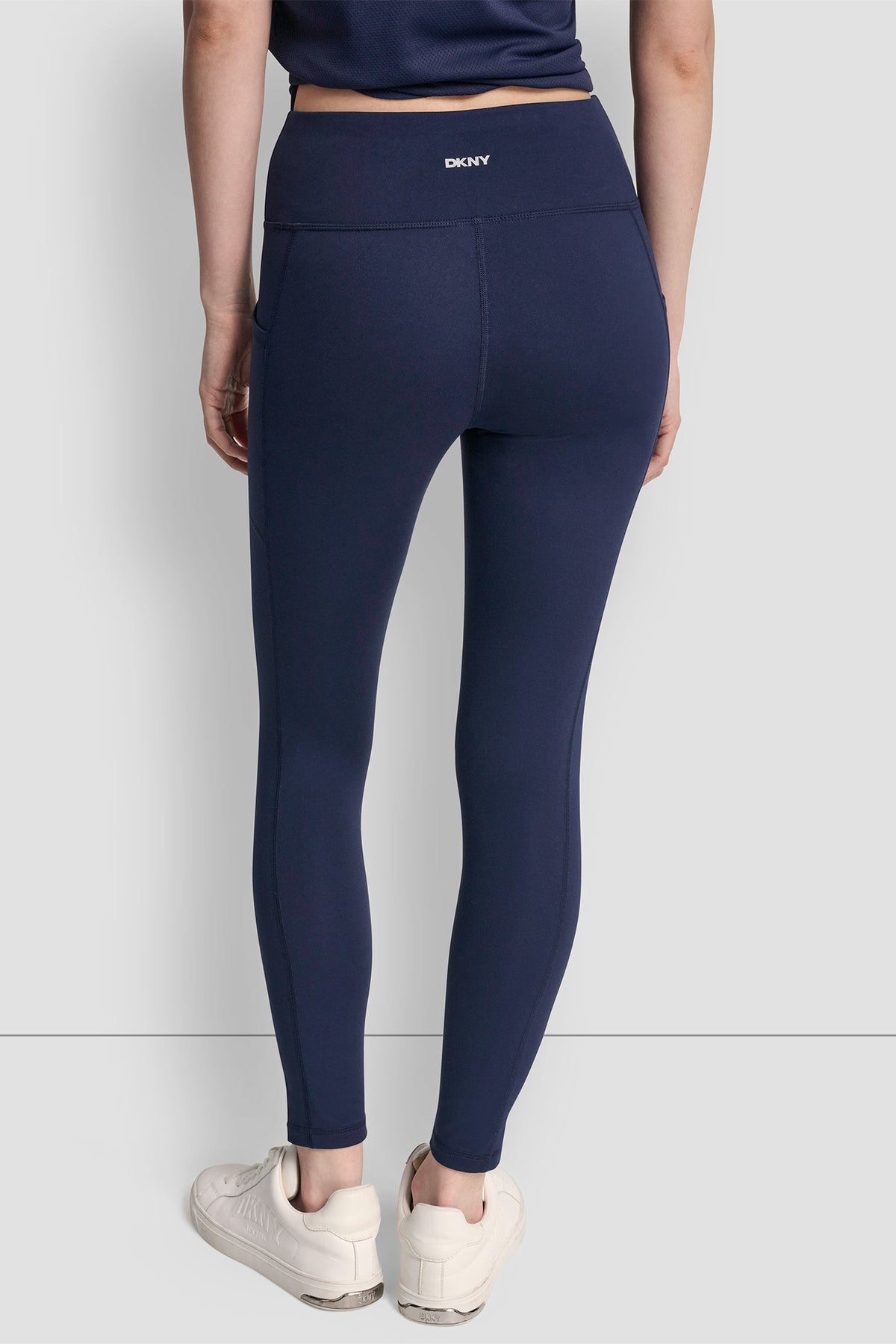 Peacoat DKNY HIGH-RISE LOGO 7/8 LENGTH LEGGING
