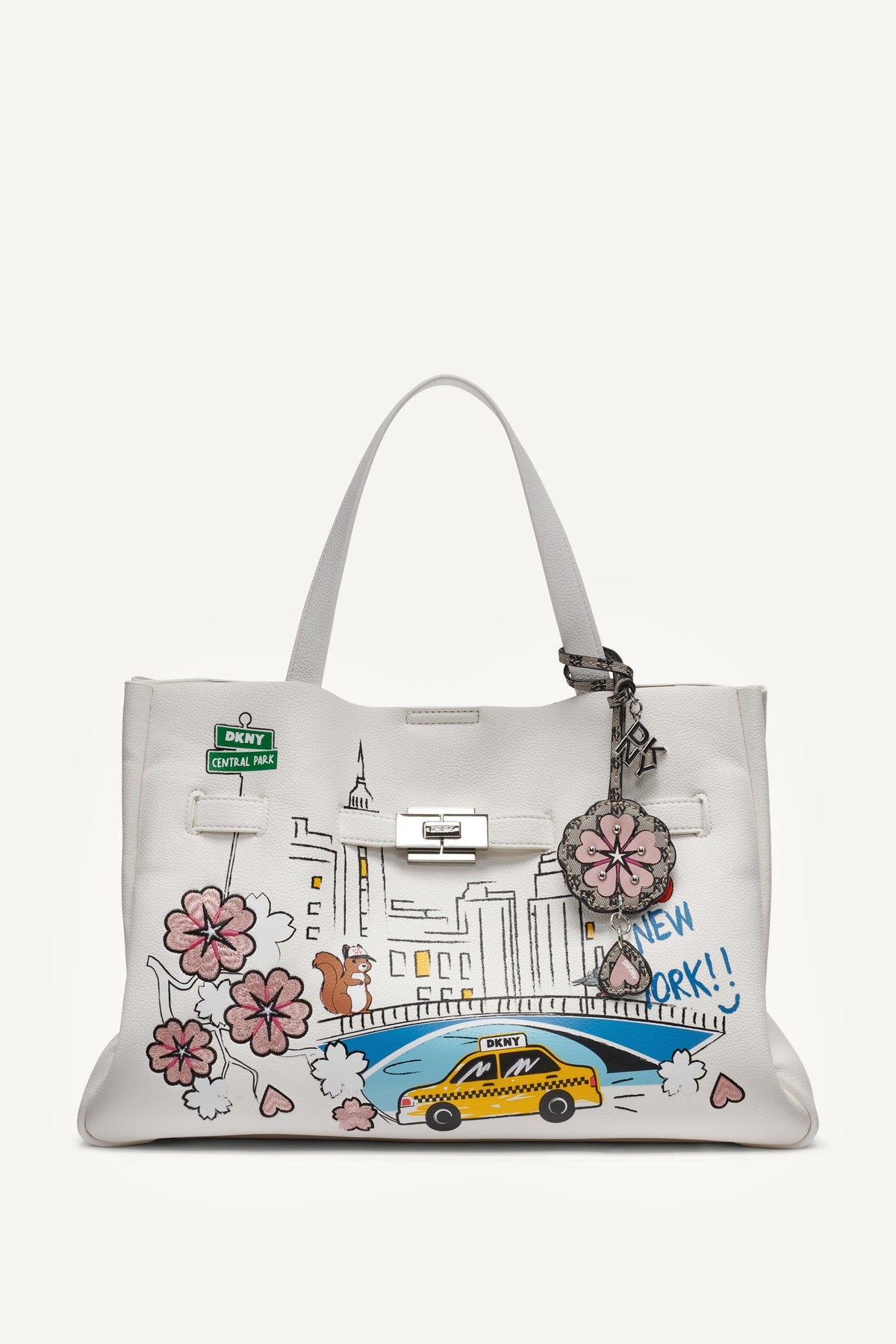 Marshmallow DKNY BRYAR LARGE SATCHEL