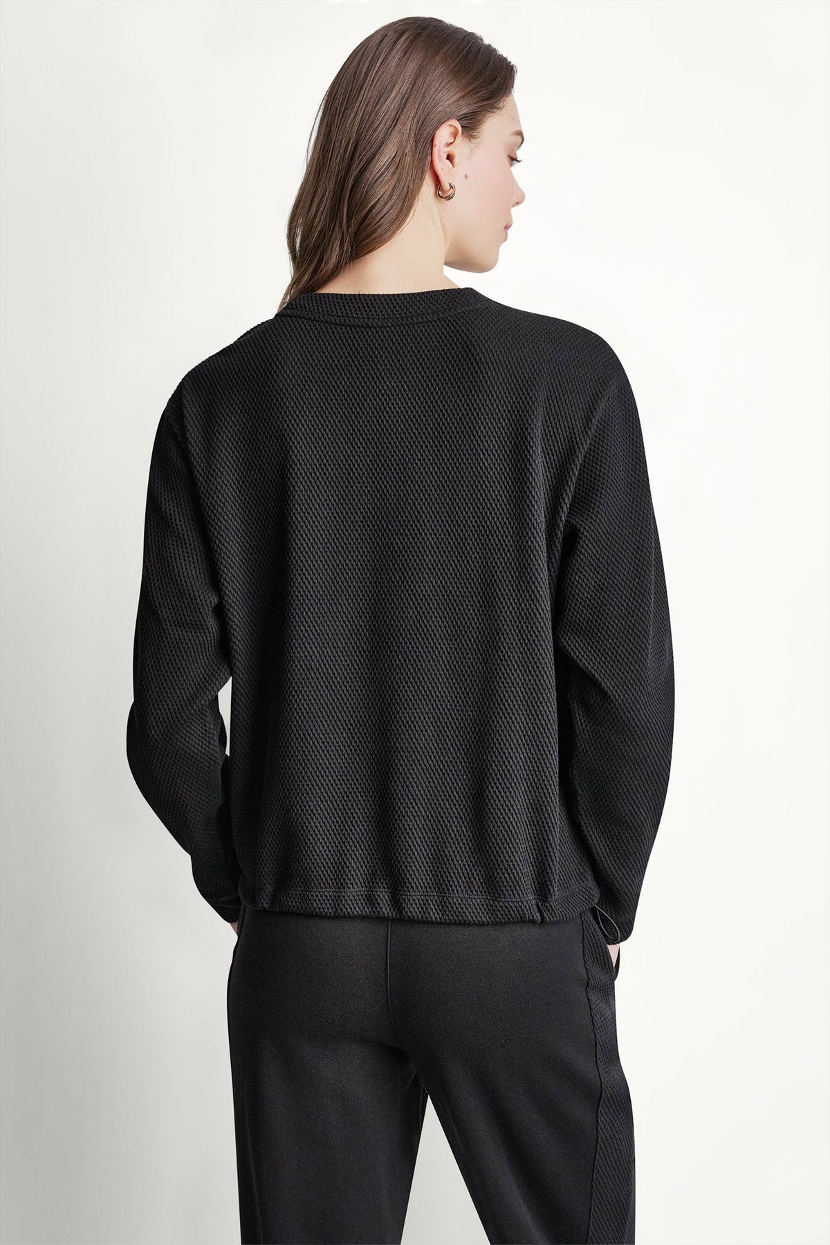 Eggnog DKNY JACQUARD KNIT PULLOVER