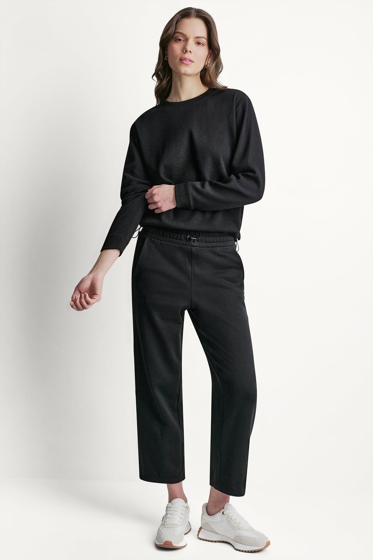 Eggnog DKNY JACQUARD KNIT PULLOVER