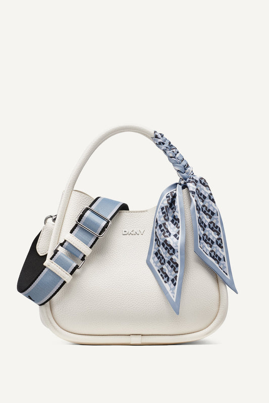 Marshmallow DKNY CAPRI MEDIUM HOBO BAG