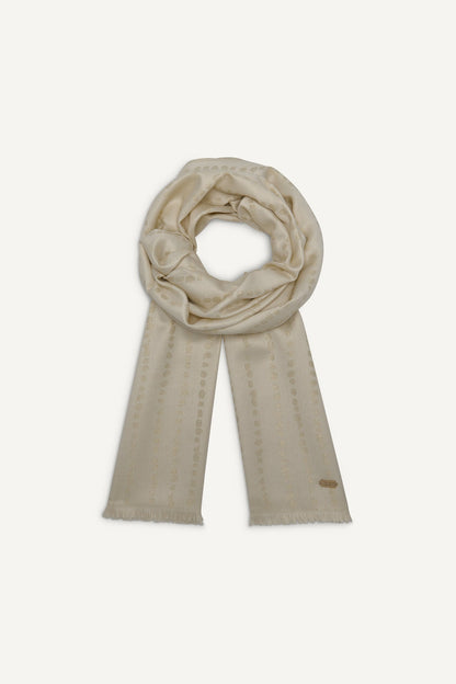 Grey DKNY MODERN DOT METALLIC WRAP